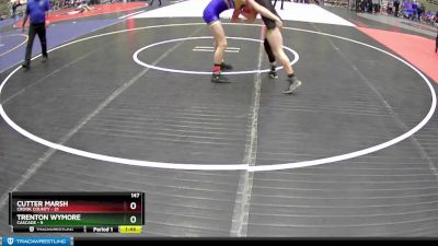 147 lbs Round 1 (4 Team) - Cutter Marsh, Crook County vs Trenton Wymore, Cascade