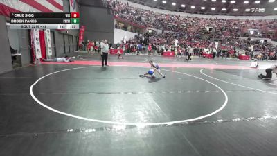 48 lbs Cons. Round 2 - Crue Sigg, Wisconsin vs Brock Pakes, Parkview Albany Youth Wrestling