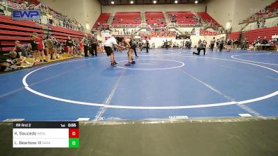 140 lbs Rr Rnd 2 - Kyle Saucedo, Wesley Wrestling Club vs Laforce Bearbow III, Darko Valley Wolfpak