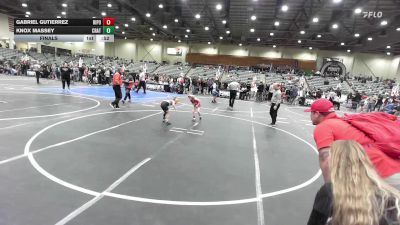 50 lbs Final - Gabriel Gutierrez, Ripon Tribe Wrestling vs Knox Massey, Crater Mat Club
