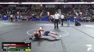 88 lbs Cons. Round 1 - Beau Lawrance, Trailblazers vs Braeden Weeks, Newton