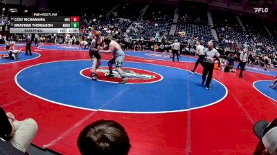 2A-285 lbs Semifinal - Brayden Thomason, Murray County vs Colt McNamara, Holy Innocents Episcopal