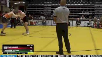 195 lbs Quarterfinal - Brennan Walker, Beloit vs Chandler Seaton, Leoti-Wichita County