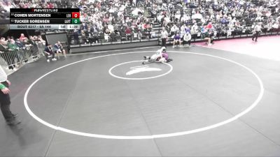 6A 144 lbs Cons. Round 3 - Cohen Mortensen, Lehi vs Tucker Sorensen, Layton