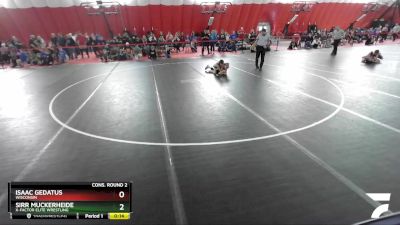 74 lbs Cons. Round 2 - Sirr Muckerheide, X-Factor Elite Wrestling vs Isaac Gedatus, Wisconsin