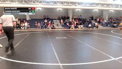 120 lbs Semifinal - Kannen Kopetzky, Gretna East vs Isaiah Martin, Pikes Peak Warriors