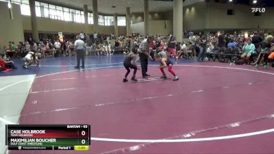 65 lbs Quarterfinal - Case Holbrook, Team Holbrook vs Maximilian Boucher, Gulf Coast Wrestling