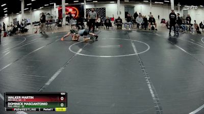 100 lbs Round 2 (4 Team) - Walker Martin, Red Devil WC vs Dominick Masciantonio, Full Circle