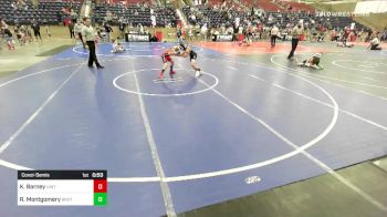 90 lbs Consolation - Kixten Barney, Uintah vs Riggin Montgomery, Brothers Of Steel