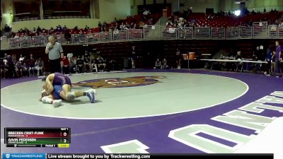 144 lbs Semis & 3rd Wb (16 Team) - Gavin Pedersen, Grand Island vs Brecken Crist-Funk, Manhattan HS