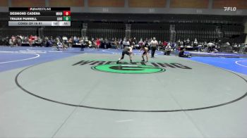 132 lbs Consi Of 16 #1 - Desmond Cadena, Morgan vs Trajan Pannell, Los Gatos