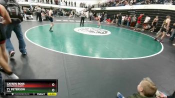 120 lbs Champ. Round 2 - Ty Peterson, Cody vs Caysen Ross, Burns/Pine Bluffs