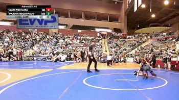 90 lbs Cons. Semi - Paxton Maldonado, Mighty Bluebirds Wrestling vs Jack Westlake, Spartan Wrestling Academy