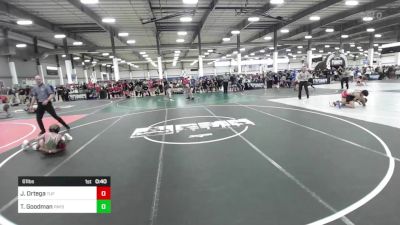 61 lbs Consolation - Jared Ortega, TUF California Wr Ac vs Tucker Goodman, Payson WC