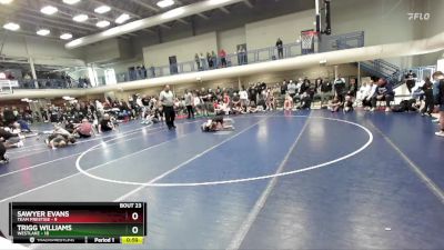 65 lbs 2nd Wrestleback (16 Team) - Trigg Williams, Westlake vs Sawyer Evans, Team Prestige