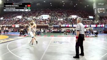AA - 126 lbs 5th Place Match - Cole Schaub, Billings Skyview vs Quinten Maxwell, Billings Senior High School
