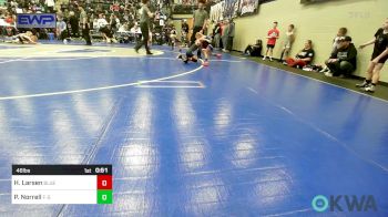 46 lbs Rr Rnd 1 - Hunter Larsen, Blue Devil Wrestling vs Piper Norrell, F-5 Grappling