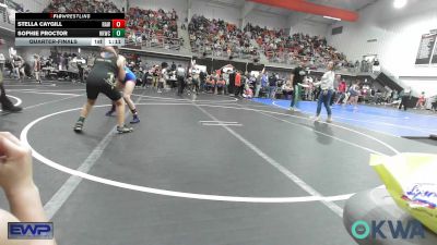 115 lbs Quarterfinal - Stella Caygill, Raw Wrestling Club vs Sophie Proctor, Henryetta Knights Wrestling Club