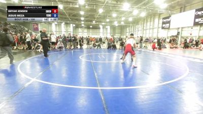 150 lbs Champ. Round 1 - Bryar Jensen, Omak Wrecking Crew Wrestling vs Jesus Meza, Yakima Cadet Wrestling Club