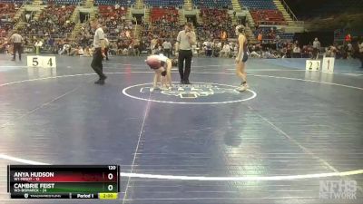 120 lbs Semis & 1st Wrestleback (8 Team) - Anya Hudson, W1-Minot vs Cambrie Feist, W3-Bismarck