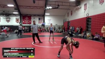 Semifinal - Graysin Barnett, Mount Pleasant Youth Wrestling vs Kaiden Bradley, Pack732