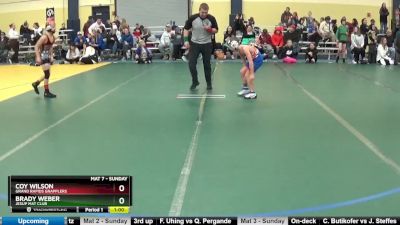 75 lbs Round 5 - Brady Weber, Jesup Mat Club vs Coy Wilson, Grand Rapids Grapplers