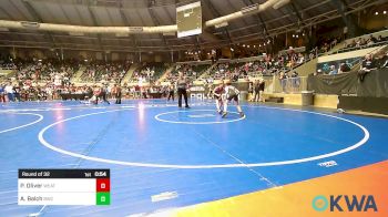 85 lbs Round Of 32 - Parker Oliver, Weatherford Youth Wrestling vs Ashton Balch, Bartlesville Wrestling Club