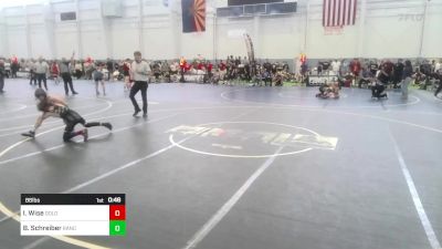 86 lbs Consolation - Ian Wise, Dolores Bears vs Bradley Schreiber, Rancho Bernardo WC