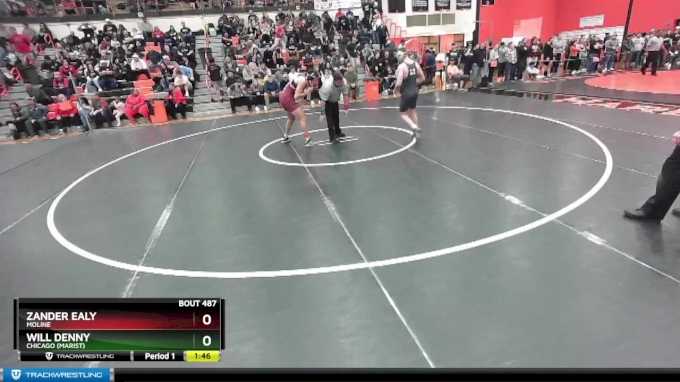 157 lbs Quarterfinal - Will Denny, Chicago (MARIST) vs Zander Ealy, MOLINE