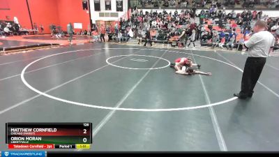 126 lbs Cons. Round 1 - Matthew Cornfield, Chicago (MARIST) vs Orion Moran, LIBERTYVILLE