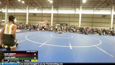 70 lbs Cons. Round 2 - Tyler Marx, Meridian Middle School vs Clay Oxnam, New Plymouth