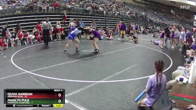 150 lbs Round 2 (6 Team) - Olivia Garrean, Nebraska Blue vs Madilyn Pulk, Minnesota Storm Red