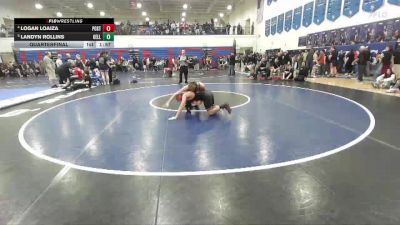 120 lbs Quarterfinal - Landyn Rollins, Kellogg vs Logan Loaiza, Post Falls