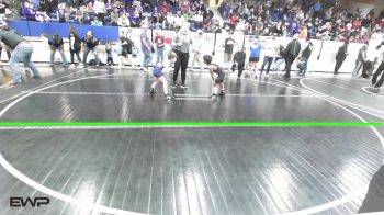 60 lbs Quarterfinal - Thomas Garcia, Owasso Takedown Club vs Caulder Schultz, Team Tulsa Wrestling Club