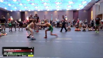 78 lbs Round 1 (4 Team) - Lily Jones, Nebraska Queens Of The Corn 3 vs Evangelina Enderle, MO Outlaws Black