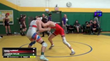 157 lbs Cons. Round 2 - Kahle Albright, WAUSEON vs Cameron Taylor, MARYSVILLE