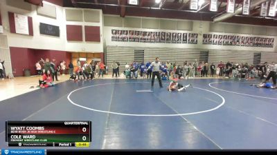 61 lbs Quarterfinal - Cole Ward, Fremont Wrestling Club vs Wyatt Coombs, Bear River Jr High Wrestling C