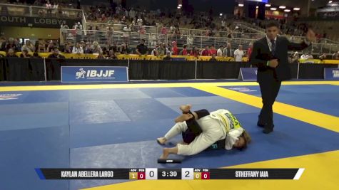 Stheffany Iaia vs Kaylan Abellera Largo 2025 Pan Kids Jiu-Jitsu IBJJF Championship