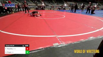 73 lbs Consi Of 16 #1 - Fletcher Headley, Greater Heights Wrestling vs Hudson Ruge, Sebolt Wrestling Academy