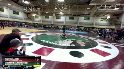 120 lbs Champ. Round 1 - Westen Baumgartner, Gorilla Wrestling Club, Inc vs Rafe Willson, Miles City Wrestling Club