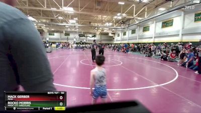 50 lbs Cons. Round 1 - Mack Gerber, Peak vs Rocko Morris, Magic City Wrestling