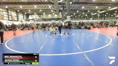 88 lbs Cons. Round 2 - Bret Bednarczyk, Hanover Hawkeye Wrestling vs George Szpara, Great Bridge Wrestling Club