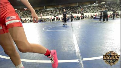 81 lbs Quarterfinal - Makenya Carlton, Duncan Demon Wrestling vs Gabriella Alba, Cowboy Wrestling Club