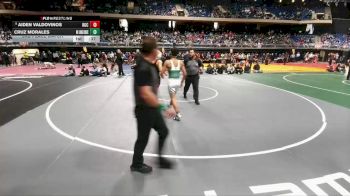 5A 138 lbs 3rd Place Match - Aiden Valdovinos, Rio Grande City vs Cruz Morales, New Braunfels Long Creek