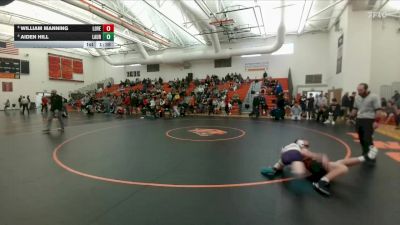 120 lbs Quarterfinal - William Manning, Huntley Project (Worden) vs Aiden Hill, Laurel