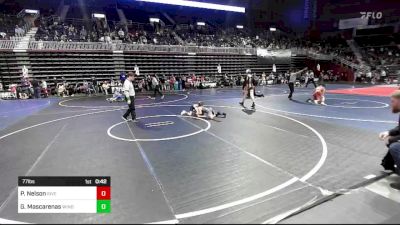 77 lbs Consolation - Parker Nelson, Riverton USA WC vs Griffin Mascarenas, Windsor WC