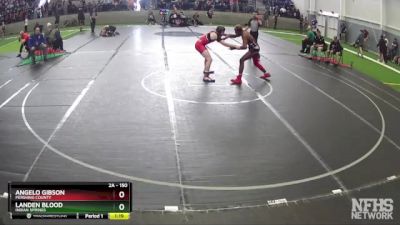 150 lbs Quarterfinal - Landen Blood, Indian Springs vs Angelo Gibson, Pershing County