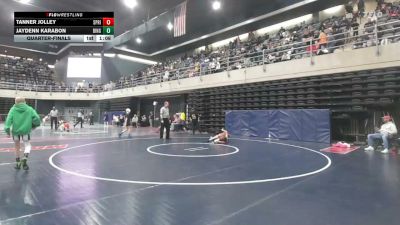 80 lbs Quarterfinal - Tanner Jolley, Spring City vs Jaydenn Karabon, Binghamton