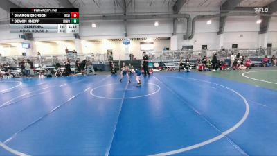 65 lbs Semifinal - Sharon Dickson, Brazoria County Wrestling vs Devon Knepp, Spring Klein Wrestling Club