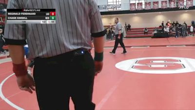 106 lbs Semifinals (8 Team) - Chase Kinsell, Woodbridge vs Reginald Ferdinand, Laurel